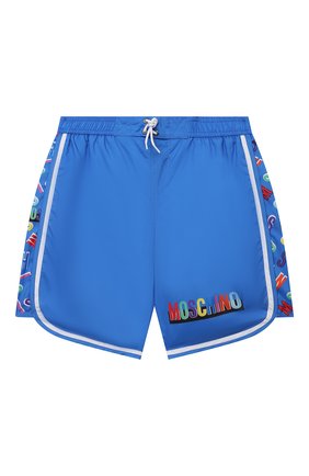Детские плавки-шорты MOSCHINO синего цвета по цене 16350 руб., арт. HUL014/LKA02/10A-14A | Фото 1 Детские плавки-шорты MOSCHINO синего цвета, арт. HUL014/LKA02/10A-14A | Фото 1 (Материал внешний: Синтетический материал; Кросс-КТ: Пляж; Региональные ограничения белый список (Axapta Mercury): RU; Ростовка одежда: 10 - 11 лет | 140 - 146см, 12 лет | 152 см)