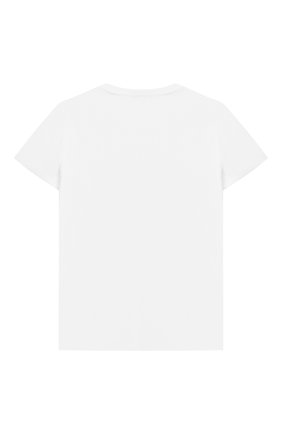 Детская хлопковая футболка IL GUFO белого цвета, арт. P21TS311M0014/2A-4A | Фото 2 (Рукава: Короткие; Материал внешний: Хлопок; Региональные ограничения белый список (Axapta Mercury): RU; Ростовка одежда: 18 мес | 86 см, 24 мес | 92 см, 3 года | 98 см)