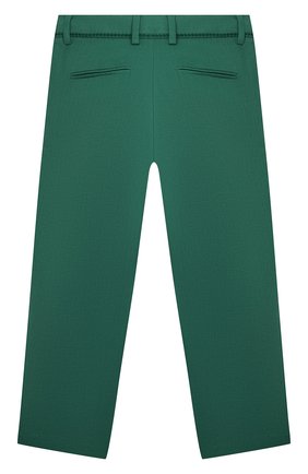 Детские льняные брюки LORO PIANA зеленого цвета по цене 29950 руб., арт. FAL5898 | Фото 2 Детские льняные брюки LORO PIANA зеленого цвета, арт. FAL5898 | Фото 2