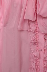 Детское шелковая блузка DOLCE & GABBANA розового цвета, арт. L54S92/FU1AT/2-6 | Фото 3 (Материал внешний: Шелк; Рукава: Длинные; Региональные ограничения белый список (Axapta Mercury): RU; Стили: Классический; Материал подклада: Шелк; Ростовка одежда: 4 года | 104 см, 5 лет | 110 см, 6 лет | 116 см)