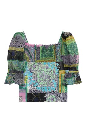 Детский топ из вискозы VERSACE разноцветного цвета по цене 34150 руб., арт. 1000035/1A00298/8A-14A | Фото 2 Детский топ из вискозы VERSACE разноцветного цвета, арт. 1000035/1A00298/8A-14A | Фото 2 (Материал внешний: Вискоза; Рукава: Длинные; Девочки Кросс-КТ: топ-одежда; Ростовка одежда: 10 - 11 лет | 140 - 146см, 12 лет | 152 см, 16 лет | 164 см, 8 лет | 128 см)