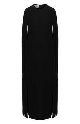 Женское шелковое платье VALENTINO черного цвета по цене 521000 руб., арт. VB0VAVD01MM | Фото 1 Женское шелковое платье VALENTINO черного цвета, арт. VB0VAVD01MM | Фото 1