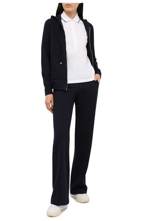 Женское хлопковое поло KITON белого цвета по цене 63950 руб., арт. D51748X08T57 | Фото 2 Женское хлопковое поло KITON белого цвета, арт. D51748X08T57 | Фото 2