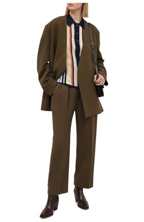 Женское поло из вискозы LANVIN разноцветного цвета по цене 62500 руб., арт. RW-T0637M-MV01-P21 | Фото 2 Женское поло из вискозы LANVIN разноцветного цвета, арт. RW-T0637M-MV01-P21 | Фото 2