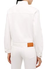 Женская джинсовая куртка STELLA MCCARTNEY белого цвета, арт. 602893/S0H40 | Фото 4 (Кросс-КТ: Куртка, Деним; Рукава: Длинные; Региональные ограничения белый список (Axapta Mercury): RU; Материал внешний: Хлопок; Стили: Спорт-шик; Длина (верхняя одежда): Короткие)