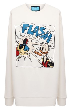 Женский хлопковый свитшот disney x gucci GUCCI белого цвета по цене 88200 руб., арт. 617964/XJDA5 | Фото 1 Женский хлопковый свитшот disney x gucci GUCCI белого цвета, арт. 617964/XJDA5 | Фото 1