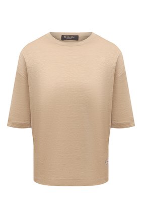 Женская льняная футболка LORO PIANA бежевого цвета по цене 68750 руб., арт. FAL5833 | Фото 1 Женская льняная футболка LORO PIANA бежевого цвета, арт. FAL5833 | Фото 1