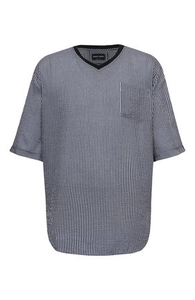 Мужская футболка из вискозы и шелка GIORGIO ARMANI темно-синего цвета по цене 47900 руб., арт. 1SGCCZ59/TZ838 | Фото 1 Мужская футболка из вискозы и шелка GIORGIO ARMANI темно-синего цвета, арт. 1SGCCZ59/TZ838 | Фото 1
