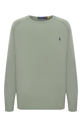 Мужской хлопковый свитшот POLO RALPH LAUREN зеленого цвета по цене 13350 руб., арт. 711644952/PRL BS | Фото 1 Мужской хлопковый свитшот POLO RALPH LAUREN зеленого цвета, арт. 711644952/PRL BS | Фото 1