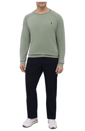 Мужской хлопковый свитшот POLO RALPH LAUREN зеленого цвета по цене 13350 руб., арт. 711644952/PRL BS | Фото 2 Мужской хлопковый свитшот POLO RALPH LAUREN зеленого цвета, арт. 711644952/PRL BS | Фото 2
