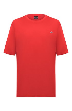 Мужская хлопковая футболка PAUL&SHARK красного цвета по цене 13050 руб., арт. C0P1092/C00/3XL-6XL | Фото 1 Мужская хлопковая футболка PAUL&SHARK красного цвета, арт. C0P1092/C00/3XL-6XL | Фото 1