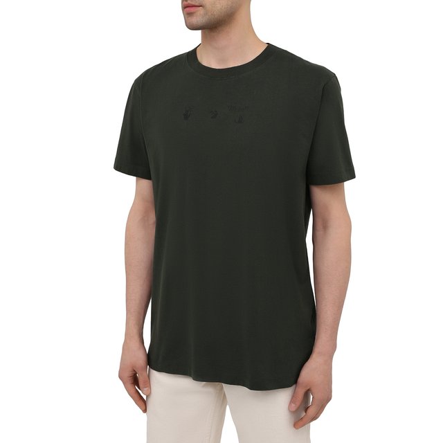 фото Хлопковая футболка off-white