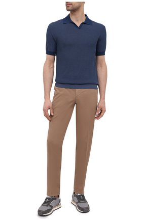Мужское хлопковое поло Z ZEGNA темно-синего цвета по цене 31850 руб., арт. VWU11/ZZ135 | Фото 2 Мужское хлопковое поло Z ZEGNA темно-синего цвета, арт. VWU11/ZZ135 | Фото 2 (Рукава: Короткие; Материал внешний: Хлопок; Длина (для топов): Стандартные; Стили: Кэжуэл; Застежка: Открытый ворот)