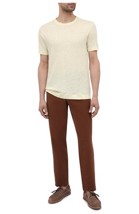 Мужская льняная футболка Z ZEGNA желтого цвета по цене 17450 руб., арт. VW311/ZZ691 | Фото 2 Мужская льняная футболка Z ZEGNA желтого цвета, арт. VW311/ZZ691 | Фото 2