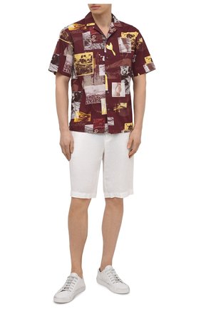Мужские льняные шорты ERMENEGILDO ZEGNA белого цвета по цене 39250 руб., арт. UUI32/TB11 | Фото 2 Мужские льняные шорты ERMENEGILDO ZEGNA белого цвета, арт. UUI32/TB11 | Фото 2