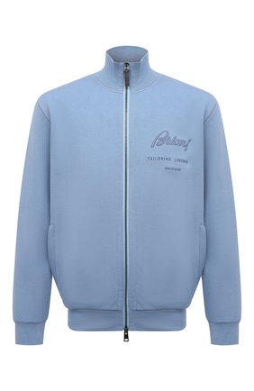 Мужской хлопковая толстовка BRIONI голубого цвета по цене 79500 руб., арт. UJDI0L/P0650 | Фото 1 Мужской хлопковая толстовка BRIONI голубого цвета, арт. UJDI0L/P0650 | Фото 1