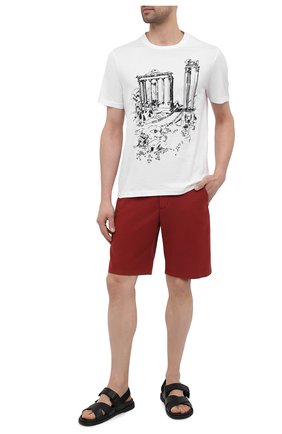 Мужская хлопковая футболка BRIONI белого цвета по цене 51850 руб., арт. UJCH0L/P0643 | Фото 2 Мужская хлопковая футболка BRIONI белого цвета, арт. UJCH0L/P0643 | Фото 2