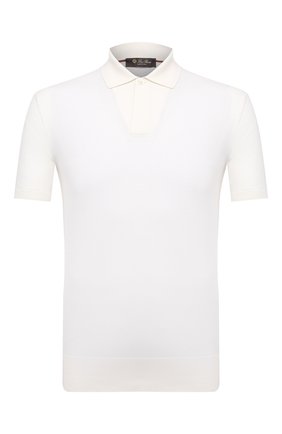 Мужское поло из хлопка и шелка LORO PIANA белого цвета по цене 133500 руб., арт. FAL5739 | Фото 1 Мужское поло из хлопка и шелка LORO PIANA белого цвета, арт. FAL5739 | Фото 1 (Материал внешний: Шелк, Хлопок; Рукава: Короткие; Длина (для топов): Стандартные; Застежка: Пуговицы; Стили: Кэжуэл; Кросс-КТ: Трикотаж; Региональные ограничения белый список (Axapta Mercury): RU)