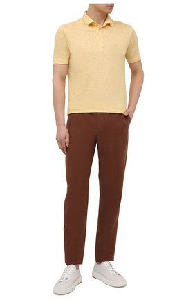 Мужские льняные брюки LORO PIANA коричневого цвета по цене 85750 руб., арт. FAL6164 | Фото 2 Мужские льняные брюки LORO PIANA коричневого цвета, арт. FAL6164 | Фото 2 (Материал внешний: Лен; Длина (брюки, джинсы): Стандартные; Случай: Повседневный; Стили: Кэжуэл)