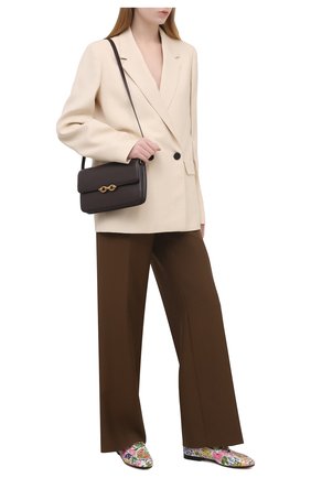 Женские текстильные лоферы GUCCI разноцветного цвета по цене 62700 руб., арт. 647611/2L350 | Фото 2 Женские текстильные лоферы GUCCI разноцветного цвета, арт. 647611/2L350 | Фото 2