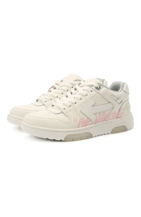 Женские кожаные кеды out of office OFF-WHITE белого цвета по цене 44950 руб., арт. 0WIA259S21LEA0020109 | Фото 1 Женские кожаные кеды out of office OFF-WHITE белого цвета, арт. 0WIA259S21LEA0020109 | Фото 1