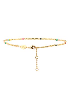 Женский браслет на ногу confetti anklet ANNI LU золотого цвета по цене 7375 руб., арт. 191-50-42 | Фото 2 Женский браслет на ногу confetti anklet ANNI LU золотого цвета, арт. 191-50-42 | Фото 2