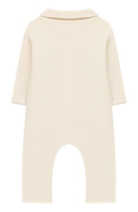 Детский кашемировый комбинезон WOOL&COTTON бежевого цвета по цене 12850 руб., арт. KMLBR | Фото 2 Детский кашемировый комбинезон WOOL&COTTON бежевого цвета, арт. KMLBR | Фото 2