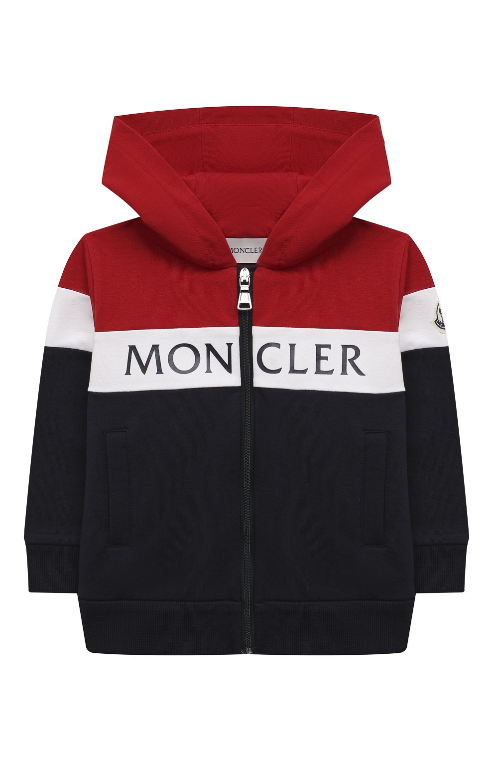 Детский комплект из толстовки и брюк MONCLER темно-синего цвета по цене 24150 руб., арт. G1-951-8M745-20-809AC | Фото 2 Детский комплект из толстовки и брюк MONCLER темно-синего цвета, арт. G1-951-8M745-20-809AC | Фото 2