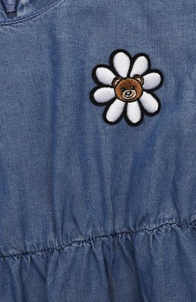 Женский платье MOSCHINO синего цвета по цене 10700 руб., арт. MDV08Q/L0E05 | Фото 3 Женский платье MOSCHINO синего цвета, арт. MDV08Q/L0E05 | Фото 3