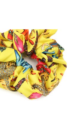 Женская резинка для волос VERSACE желтого цвета по цене 10950 руб., арт. IELA002/1F01255 | Фото 2 Женская резинка для волос VERSACE желтого цвета, арт. IELA002/1F01255 | Фото 2