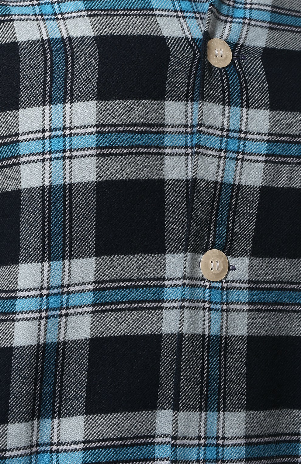Мужская хлопковая пижама DEREK ROSE синего цвета, арт. 5000-KELB014 | Фото 7 (Рукава: Длинные; Длина (брюки, джинсы): Стандартные; Кросс-КТ: домашняя одежда; Длина (для топов): Стандартные; Материал внешний: Хлопок)