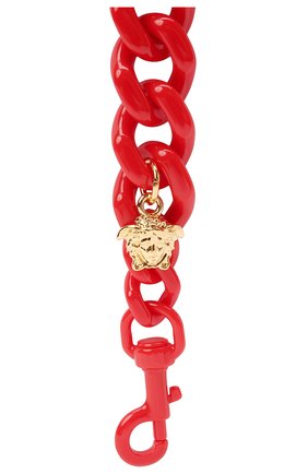 Женские ремень для сумки la medusa VERSACE красного цвета по цене 32700 руб., арт. DP3I149/D2ABS | Фото 2 Женские ремень для сумки la medusa VERSACE красного цвета, арт. DP3I149/D2ABS | Фото 2 (Ошибки технического описания: Нет высоты, Нет глубины; Материал: Пластик; Размер: mini; Кросс-КТ: ремень-сумка)