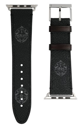 Ремешок для apple watch 44mm BERLUTI черного цвета по цене 27100 руб., арт. X217143 | Фото 1 Ремешок для apple watch 44mm BERLUTI черного цвета, арт. X217143 | Фото 1