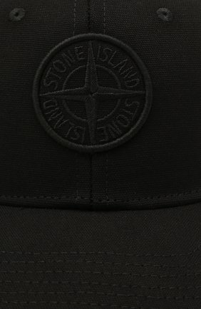 Детская хлопковая бейсболка STONE ISLAND черного цвета по цене 5615 руб., арт. 741690265 | Фото 3 Детская хлопковая бейсболка STONE ISLAND черного цвета, арт. 741690265 | Фото 3