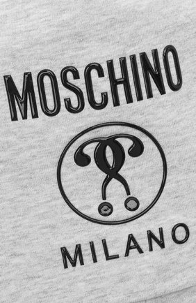 Детского хлопковая шапка MOSCHINO серого цвета по цене 5980 руб., арт. H0X00Z/LDA25 | Фото 3 Детского хлопковая шапка MOSCHINO серого цвета, арт. H0X00Z/LDA25 | Фото 3