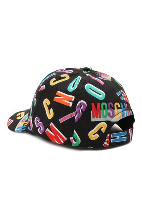 Детская хлопковая бейсболка MOSCHINO черного цвета по цене 6315 руб., арт. H7X001/L0B04 | Фото 2 Детская хлопковая бейсболка MOSCHINO черного цвета, арт. H7X001/L0B04 | Фото 2