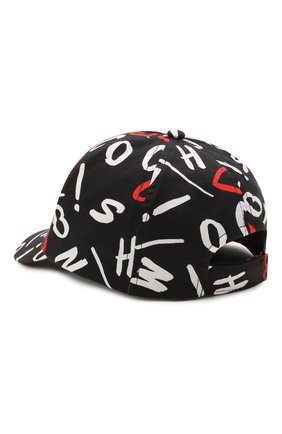 Детская хлопковая бейсболка MOSCHINO черного цвета по цене 6315 руб., арт. HBX00S/L0B05 | Фото 2 Детская хлопковая бейсболка MOSCHINO черного цвета, арт. HBX00S/L0B05 | Фото 2