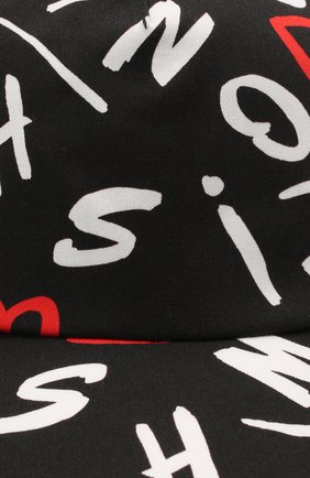 Детская хлопковая бейсболка MOSCHINO черного цвета по цене 6315 руб., арт. HBX00S/L0B05 | Фото 3 Детская хлопковая бейсболка MOSCHINO черного цвета, арт. HBX00S/L0B05 | Фото 3