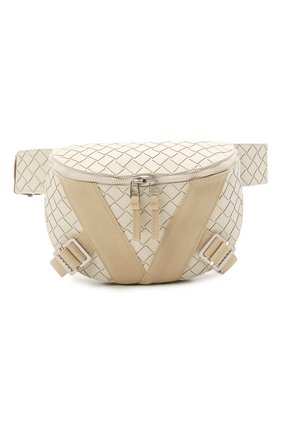 Мужская поясная сумка BOTTEGA VENETA белого цвета по цене 62500 руб., арт. 652551/V0GK1 | Фото 1 Мужская поясная сумка BOTTEGA VENETA белого цвета, арт. 652551/V0GK1 | Фото 1