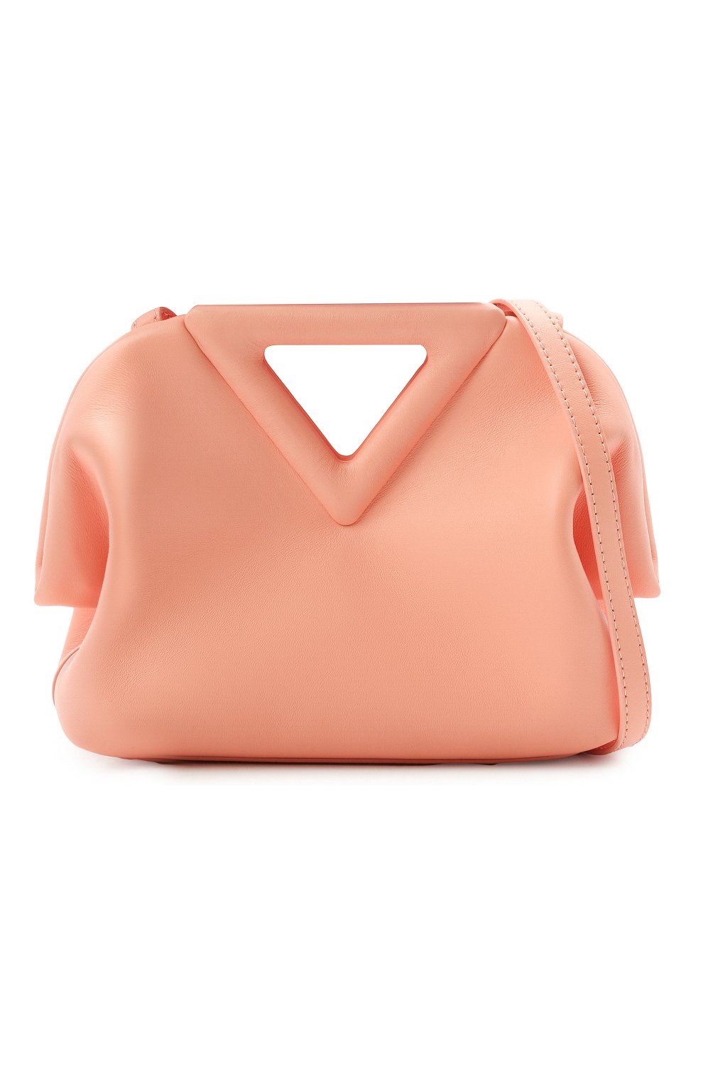 Женская сумка point small BOTTEGA VENETA персикового цвета по цене 158000 руб., арт. 658476/VCP40 | Фото 6 Женская сумка point small BOTTEGA VENETA персикового цвета, арт. 658476/VCP40 | Фото 6 (Сумки-технические: Сумки top-handle; Материал: Натуральная кожа; Региональные ограничения белый список (Axapta Mercury): RU; Ремень/цепочка: На ремешке; Размер: small)