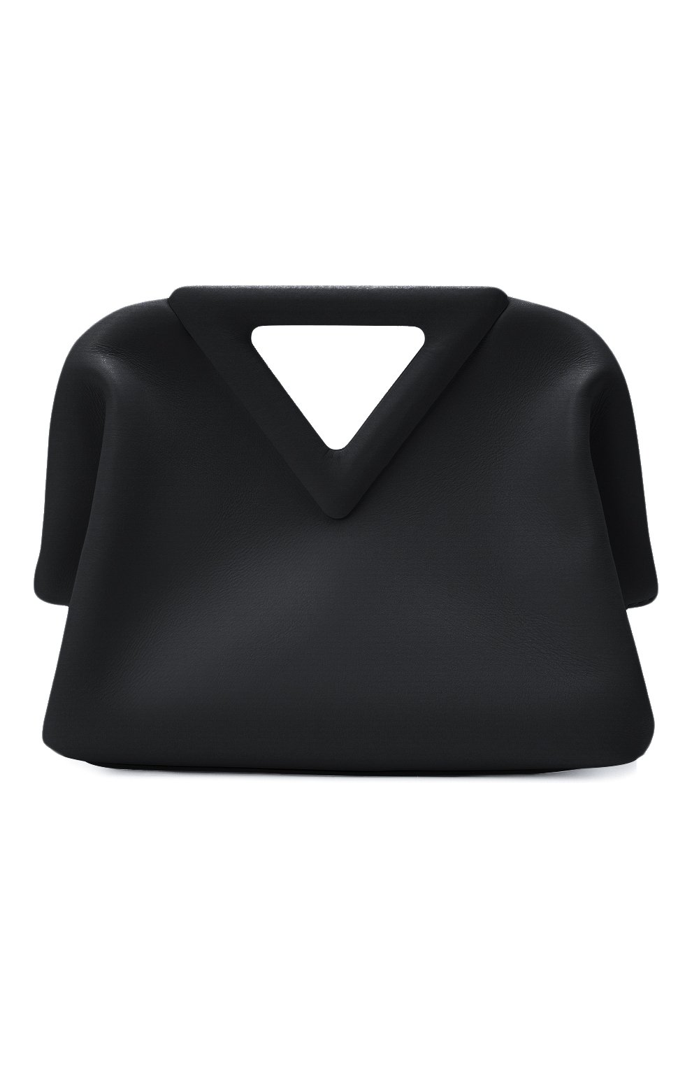 Женская сумка point small BOTTEGA VENETA черного цвета, арт. 658476/VCP40 | Фото 1 (Сумки-технические: Сумки top-handle; Материал: Натуральная кожа; Региональные ограничения белый список (Axapta Mercury): RU; Ремень/цепочка: На ремешке; Размер: small)