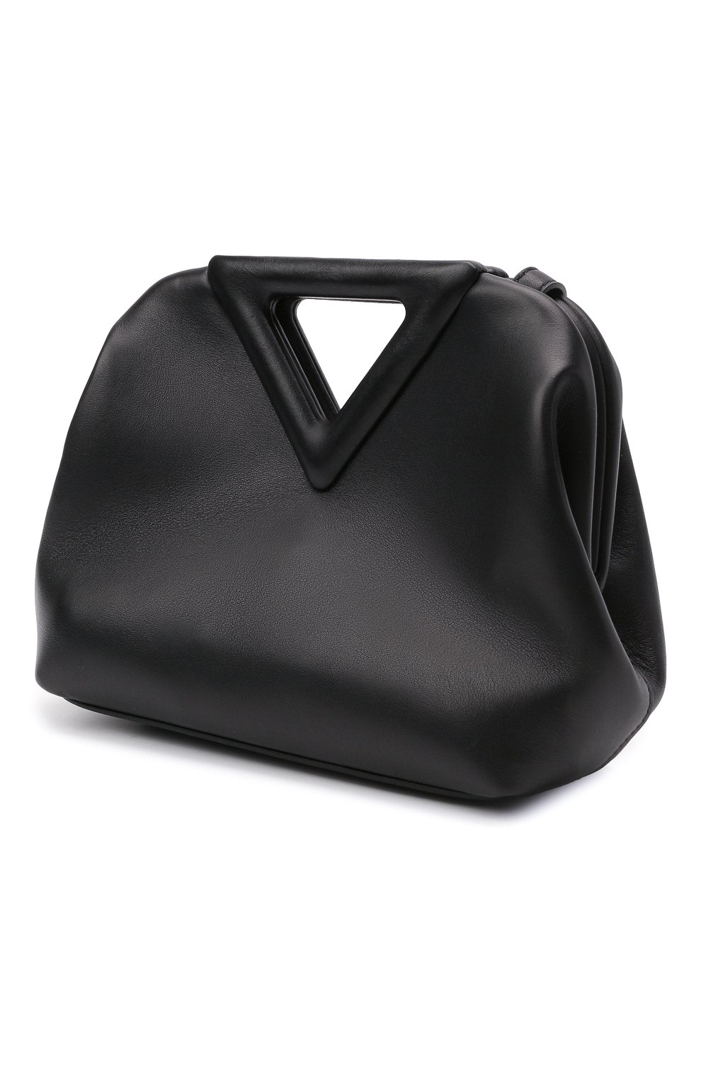 Женская сумка point small BOTTEGA VENETA черного цвета по цене 215000 руб., арт. 658476/VCP40 | Фото 4 Женская сумка point small BOTTEGA VENETA черного цвета, арт. 658476/VCP40 | Фото 4 (Сумки-технические: Сумки top-handle; Материал: Натуральная кожа; Региональные ограничения белый список (Axapta Mercury): RU; Ремень/цепочка: На ремешке; Размер: small)