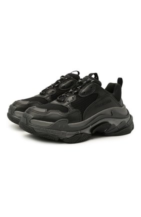 Женские комбинированные кроссовки triple s BALENCIAGA черного цвета по цене 78050 руб., арт. 524039/W2FS2 | Фото 1 Женские комбинированные кроссовки triple s BALENCIAGA черного цвета, арт. 524039/W2FS2 | Фото 1