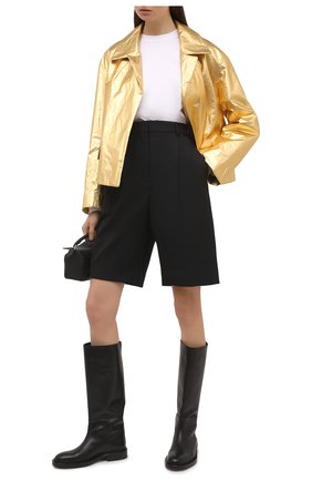 Женский льняной жакет DRIES VAN NOTEN золотого цвета по цене 120000 руб., арт. 211-10526-2327 | Фото 2 Женский льняной жакет DRIES VAN NOTEN золотого цвета, арт. 211-10526-2327 | Фото 2 (Материал внешний: Лен; Случай: Повседневный; Длина (для топов): Стандартные; 1-2-бортные: Однобортные; Материал подклада: Лен; Стили: Гламурный; Женское Кросс-КТ: Жакет-одежда; Рукава: Длинные)