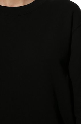 Женский хлопковый свитшот DRIES VAN NOTEN черного цвета, арт. 211-11173-2629 | Фото 5 (Рукава: Длинные; Длина (для топов): Стандартные; Региональные ограничения белый список (Axapta Mercury): RU; Материал внешний: Хлопок; Стили: Спорт-шик; Женское Кросс-КТ: Свитшот-одежда)