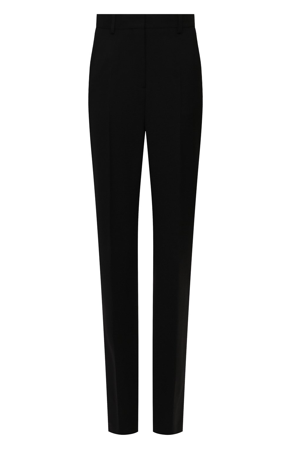Женские брюки DRIES VAN NOTEN черного цвета, арт. 211-10933-2031 | Фото 1 (Материал внешний: Шерсть, Синтетический материал; Длина (брюки, джинсы): Стандартные; Женское Кросс-КТ: Брюки-одежда; Региональные ограничения белый список (Axapta Mercury): RU; Стили: Классический; Силуэт Ж (брюки и джинсы): Узкие)