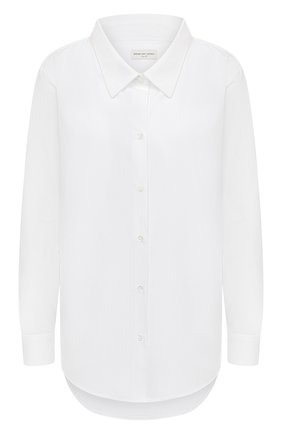 Женская хлопковая рубашка DRIES VAN NOTEN белого цвета по цене 35700 руб., арт. 211-10719-2228 | Фото 1 Женская хлопковая рубашка DRIES VAN NOTEN белого цвета, арт. 211-10719-2228 | Фото 1