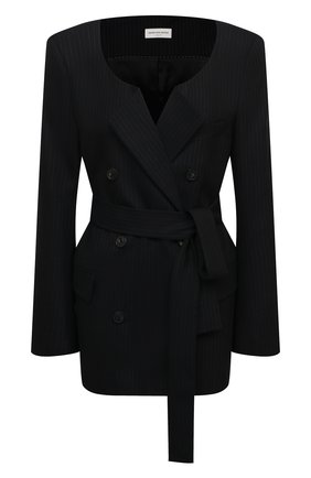 Женский шерстяной жакет DRIES VAN NOTEN темно-синего цвета по цене 114500 руб., арт. 211-10432-2155 | Фото 1 Женский шерстяной жакет DRIES VAN NOTEN темно-синего цвета, арт. 211-10432-2155 | Фото 1
