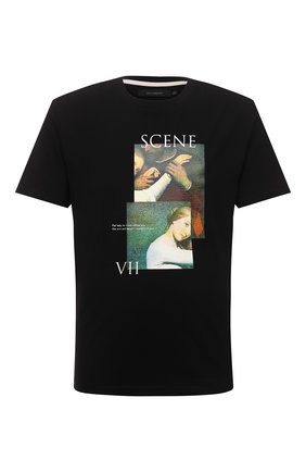 Мужская хлопковая футболка TEE LIBRARY черного цвета по цене 6480 руб., арт. TSK-TS-18 | Фото 1 Мужская хлопковая футболка TEE LIBRARY черного цвета, арт. TSK-TS-18 | Фото 1
