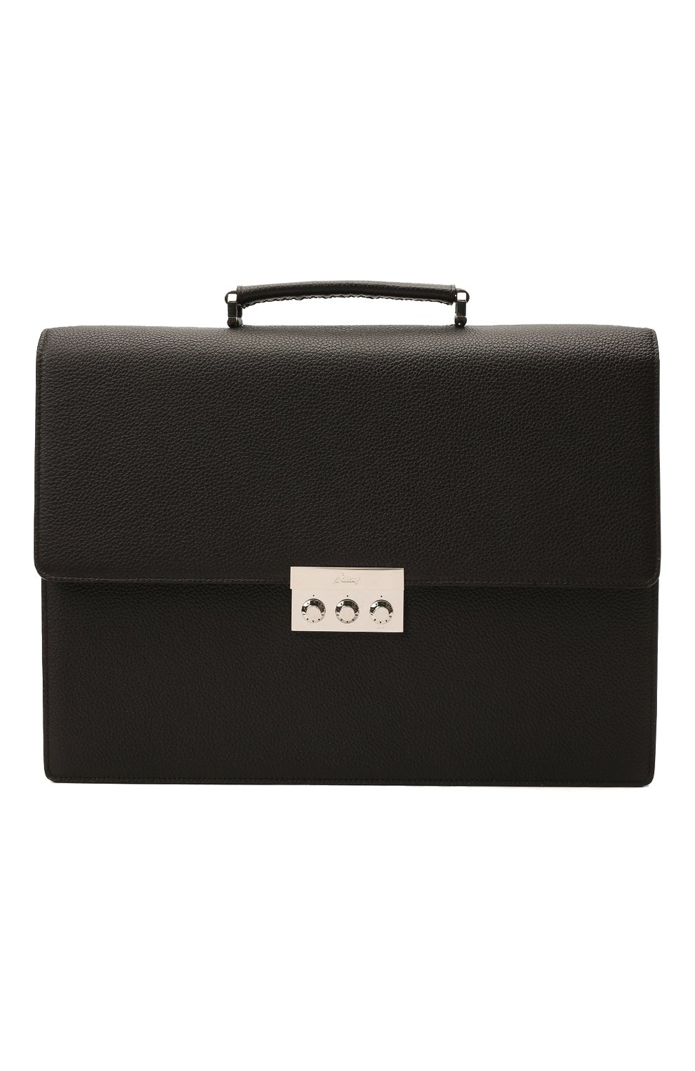 Мужской темно-коричневый кожаный портфель BRIONI купить в интернет ...